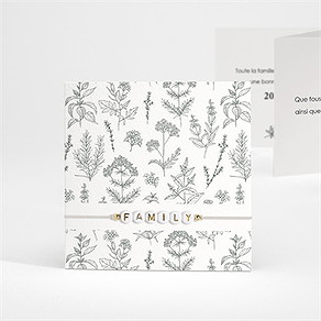 Carte de voeux belle année bracelet