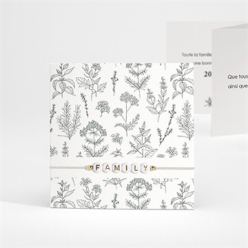 Carte de voeux belle année bracelet