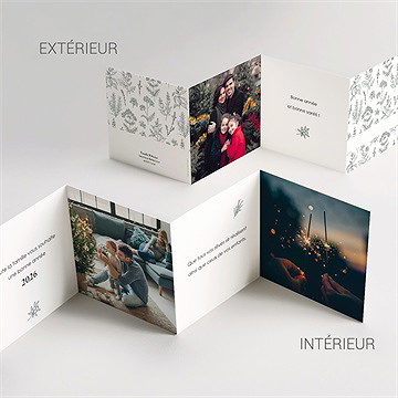 Carte de voeux belle année bracelet - Intérieur de la carte