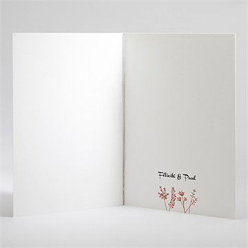 Livret de messe mariage fleurs d'automne - Intérieur du livret