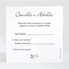 Carton réponse mariage let's dream !