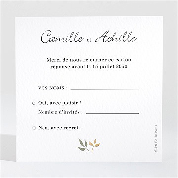 Carton réponse mariage let's dream !