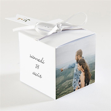 Boîte de dragées mariage let's dream ! - Dos de la boîte