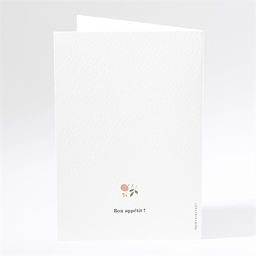 Menu mariage let's dream ! - Dos du menu