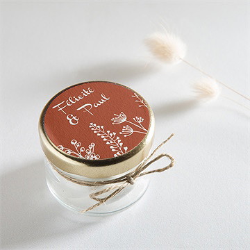 Sticker mariage fleurs d'automne - Mise en situation