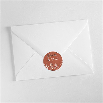 Sticker mariage fleurs d'automne - Mise en situation