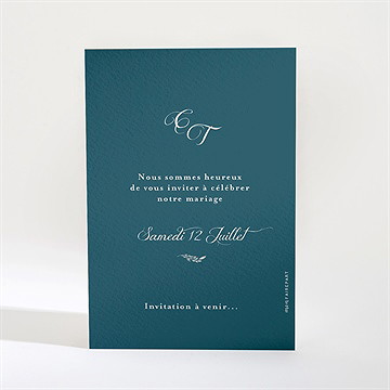 Save the Date mariage tourbillon sentimental - Dos de la carte