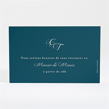 Carton d'invitation mariage tourbillon sentimental - Dos du carton