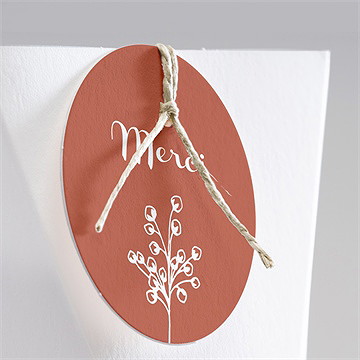 Boîte surprise mariage fleurs d'automne - Détail de la boîte