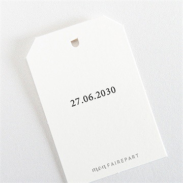 Etiquette mariage fleurs d'automne - Dos de l'étiquette