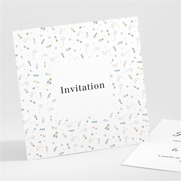 Carton d'invitation mariage notre sweet love