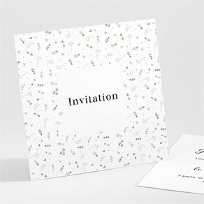 Carton d'invitation mariage notre sweet love