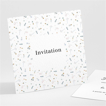 Carton d'invitation mariage notre sweet love