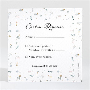 Carton réponse mariage notre sweet love