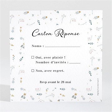 Carton réponse mariage notre sweet love