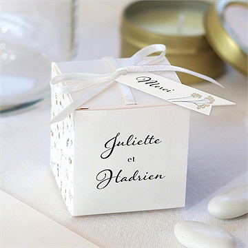 Boîte de dragées mariage notre sweet love