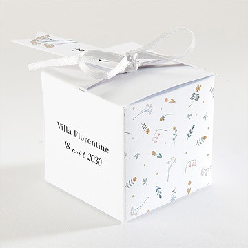 Boîte de dragées mariage notre sweet love - Dos de la boîte