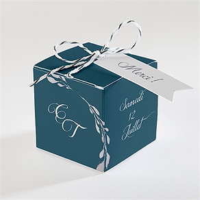Boîte de dragées mariage tourbillon sentimental