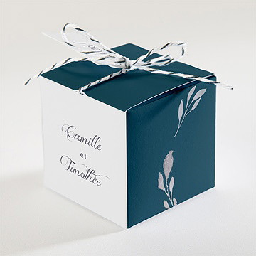 Boîte de dragées mariage tourbillon sentimental - Dos de la boîte