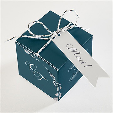 Boîte de dragées mariage tourbillon sentimental - Dessus de la boîte