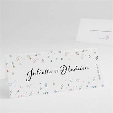 Marque-place mariage notre sweet love