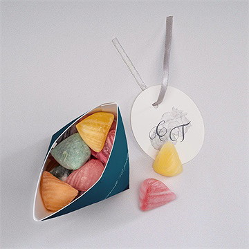 Boîte surprise mariage tourbillon sentimental - Intérieur de la boîte