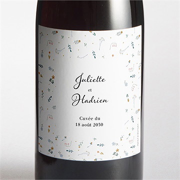 Etiquette de bouteille mariage notre sweet love