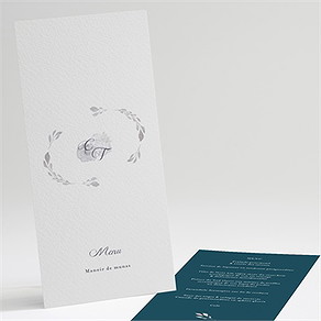 Menu mariage tourbillon sentimental