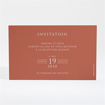 Carton d'invitation mariage love bracelet - Dos du carton