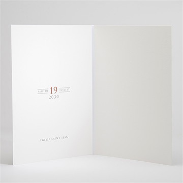 Livret de messe mariage love bracelet - Intérieur du livret