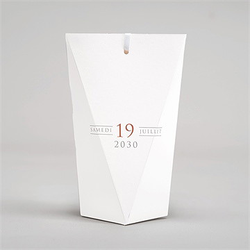 Boîte surprise mariage love bracelet - Dos de la boîte