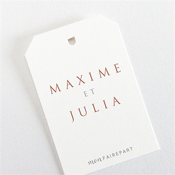 Etiquette mariage love bracelet - Mise en situation