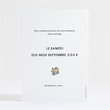 Save the Date mariage lovely - Dos de la carte