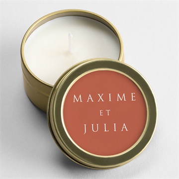 Bougie mariage love bracelet