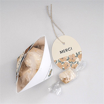 Boîte surprise mariage lovely - Intérieur de la boîte