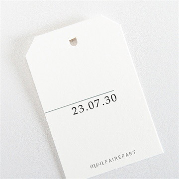 Etiquette mariage let love grow - Dos de l'étiquette