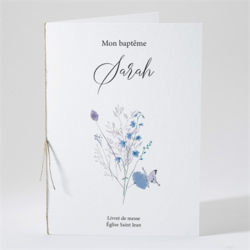 Livret de messe baptême baptême champêtre
