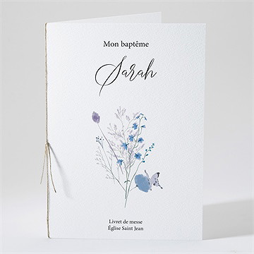 Livret de messe baptême baptême champêtre