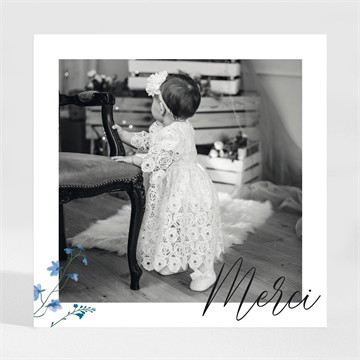 Remerciement baptême baptême champêtre