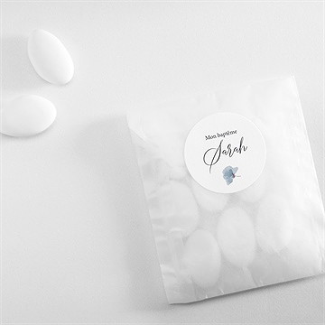 Sticker baptême baptême champêtre - Mise en situation