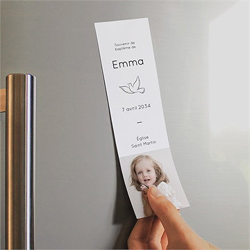 Signet baptême petite chouchou - Mise en situation