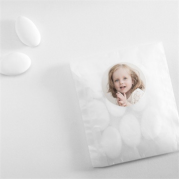 Sticker baptême petite chouchou - Mise en situation