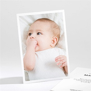 Remerciement naissance tendre bisou