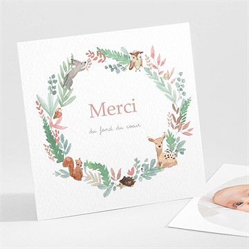 Remerciement naissance jolie pampa