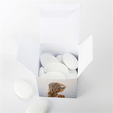 Boîte de dragées communion rayonnement - Intérieur de la boîte