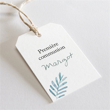 Etiquette communion aquarelle sacrée sticker