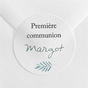 Sticker communion aquarelle sacrée