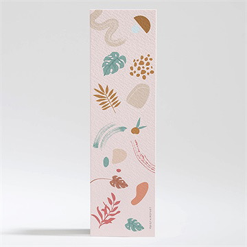 Signet baptême cotillons et serpentins - Dos du signet