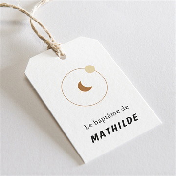 Etiquette baptême cotillons et serpentins