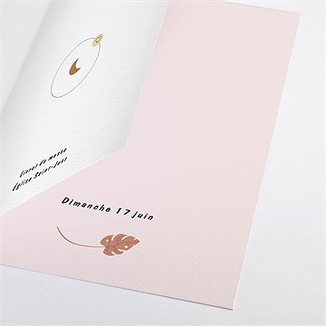 Livret de messe baptême cotillons et serpentins - Détail du livret